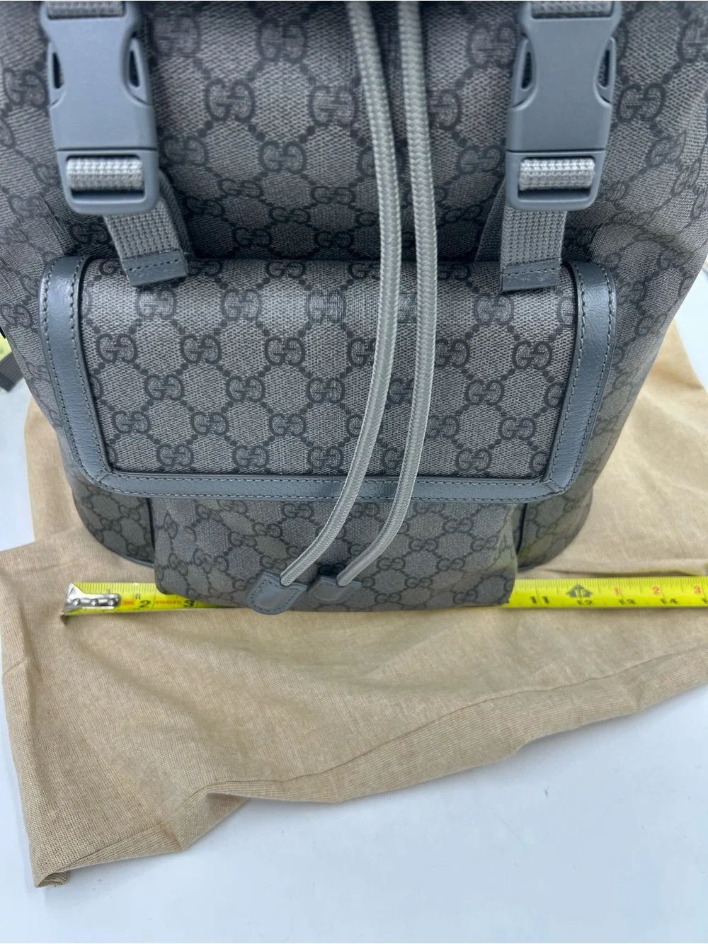Unisex, Gucci, GG Supreme canvas backpack made in Italy NWT